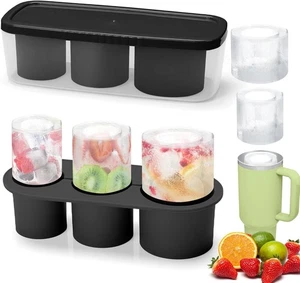 Silicone Ice Cube Tray with Lid for Stanley 30-40oz Tumbler BPA Free - Picture 1 of 4
