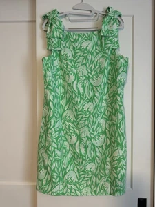 Lilly Pulitzer Carmine Shift Dress – Fauna Green Tulip to Tango, Pick Size 10 - Picture 1 of 8