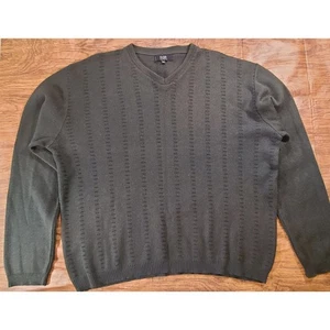 Suéter Vintage Raffi Linea Hombre XXL Italia Mezcla de Lana Cuello en V Pullover Verde - Imagen 1 de 7