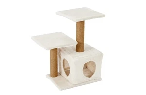 Cat Playhouse with Scratching Posts & Hideouts – Fun Indoor Activity House - Picture 1 of 5