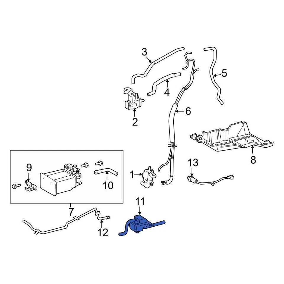 For Toyota Sienna 2004-2010 Toyota 7774608010 Vapor Canister Filter Foto 1 de 1