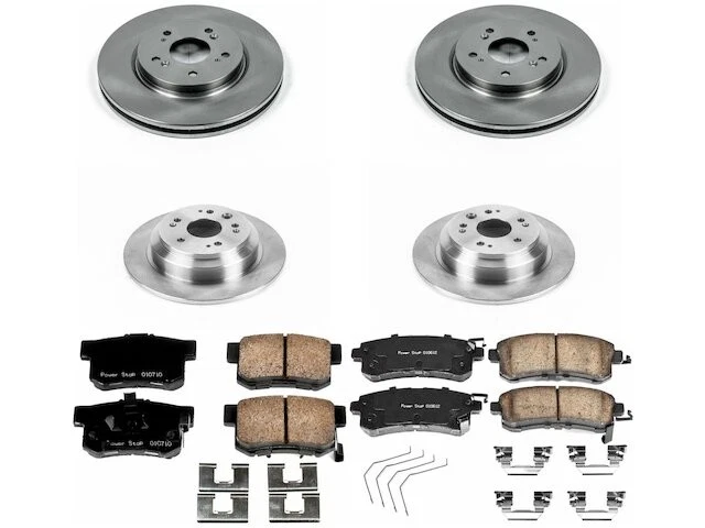 Kit de pastillas de freno delanteras y traseras y rotor para Honda Crosstour 2012-2015 BV856PK Foto 1 de 1