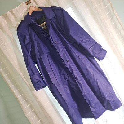 Синевато-фиолетовый London туман Тренч со съемной подкладкой. Размер 10 миниатюрный - Изображение 1 из 4