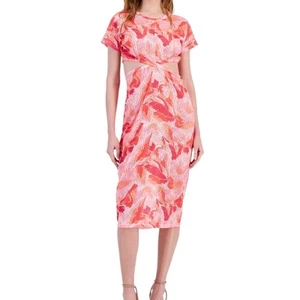 Vestido midi para mujer Miken Twist Front traje de baño cubre melocotón talla S - Imagen 1 de 1
