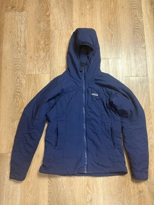 Jaqueta Patagonia Feminina Média Azul Nano Air Com Capuz Caminhadas Ao Ar Livre - Imagem 1 de 4