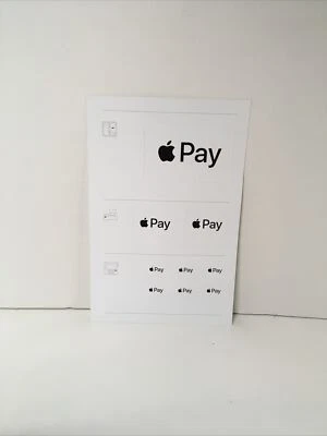 APPLE PAY decals stickers storefront window glass checkout register Vending - Image 1 of 2