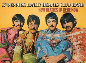 SGT. PEPPERS LONELY HEARTS CLUB BAND POSTER PROMOZIONALE - Foto 1 di 1