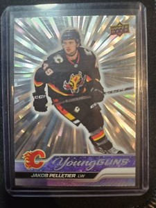 2023-24 UPPER DECK OUTBURST SILVER YOUNG GUNS # 208 JAKOB PELLETIER