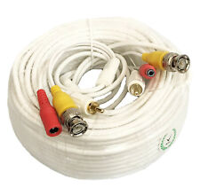 100Ft BNC Video/Power/Audio Cable with extension fit Night Owl Security Cameras