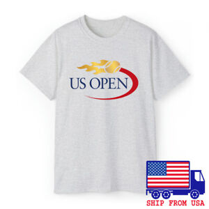 US Open Tennis Grand Slam Men's Grey  T-shirt Size S to 5XL