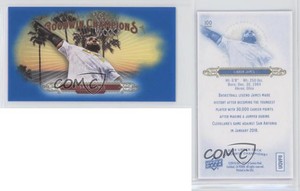 2018 Upper Deck Goodwin Champions Horizontal Mini Royal Blue LeBron James #100