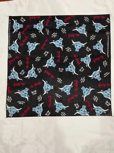 VINTAGE 90's WWF Wrestling Bandana Handkerchief The Rock Layin' the Smack Down - Picture 1 of 6