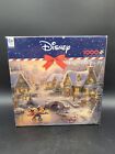 Disney Mickey & Minnie Mouse Thomas Kinkade 1000 Piece Puzzle Christmas Skating