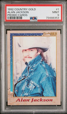 1992 ALAN JACKSON Sterling Country Gold Promo #1 PSA 9 rookie RC Pop 1 highest