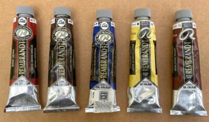Rembrandt Extra Fine Artists Oil Paint ~5- 40ml tubes- NEW - Picture 1 of 3