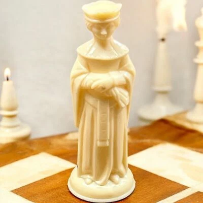 Vintage White Queen E.S. Pieza de ajedrez de plástico Lowe 1 pieza de repuesto SOLO LEER Foto 1 de 4