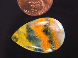 BUTW Gorgeous Indonesia Bumble Bee Jasper Free Form cabochon lapidary 3004K - Imagen 1 de 1