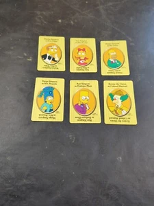 The Simpsons 2002 Clue Suspect Cards Replacement Full Set 6 - Picture 1 of 8