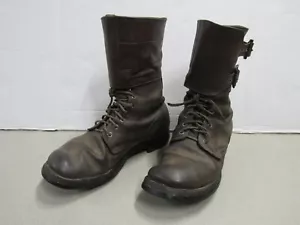 Botas de Combate de Servicio de Estados Unidos Segunda Guerra Mundial Doble Hebilla TALLA 9 EE Gatos Pata Tacón Suela BIEN USADAS - Imagen 1 de 24