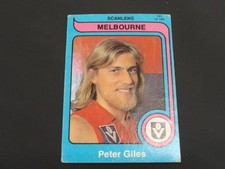 1980 SCANLENS CARD NO143 PETER GILES MELBOURNE