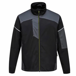 PW3 FLEX SHELL JACKET BREATHABLE WINDPROFF AND WATER RESISTANT BLACK/ZOOM GRAY - Picture 1 of 2