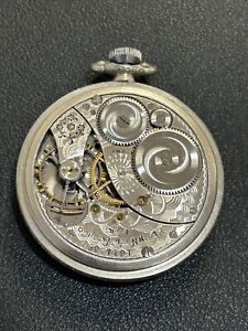 45MM Elgin Pocket Watch Working As Is 1912 15-J