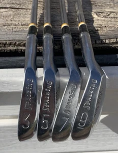 Spalding Tee-Flite RH Vintage Blade Irons Set 3 5 7 9Regular Medium Steel Shafts - Picture 1 of 8