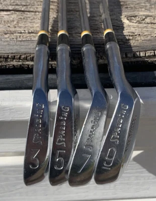 Spalding Tee-Flite RH Vintage Blade Irons Set 3 5 7 9Regular Medium Steel Shafts - Image 1 of 4
