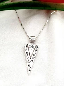Gideon's Sword Wish Amulet Pentacle King Solomon Gilding Silver 925 - Picture 1 of 2