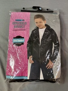 Kid's Leather Jacket Costume, Grease themed, One size fits most (SU3) - Picture 1 of 9