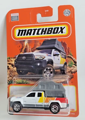 Toyota Tacoma 2016 todoterreno Matchbox 2022 100/100 MBX blanco Foto 1 de 3