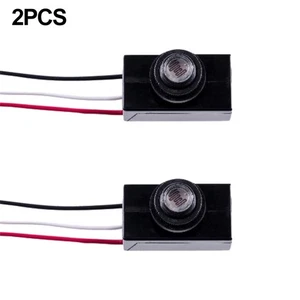 Waterproof For Outdoor Lighting Sensor Dusk to Dawn Photocell Switch 2 Pack - Picture 1 of 7