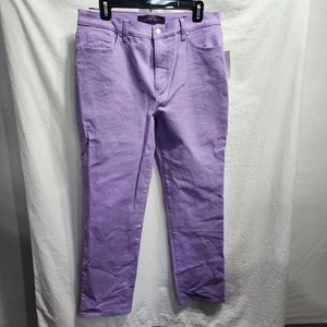 Pantalones de mezclilla Gloria Vanderbilt Amanda talla 12 púrpura lavanda - Imagen 1 de 12