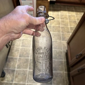 Dowd Bros Jones Lager Blob Top Beer Bottle Rochester New Hampshire NH - Picture 1 of 15
