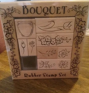 All Night Media - Gummistempelset - Bouquet Set # 2404 R - Neu - 9 Stück Set - Bild 1 von 3