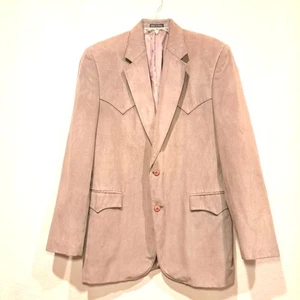 Circle S Western Blazer Chaqueta Abrigo Deportivo Vaquero Gris Microfibra Yugo Talla 42L - Imagen 1 de 15