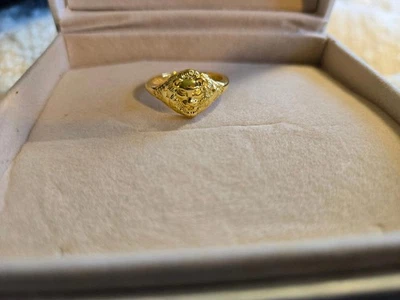 Game of Thrones Lannister Lion Ring14k gold plating size 9 pandora - Image 1 of 4