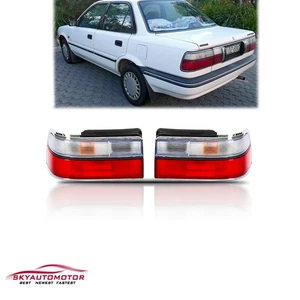 Left+Right Side Fits 1988-1992 Toyota Corolla Sedan JDM Rear Tail Lights Lamps - Picture 1 of 12