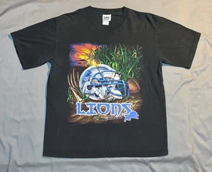 Vintage Detroit Lions Lee Sport T-Shirt Big Helmet Graphic 2000 Y2K NFL Tee - Bild 1 von 16