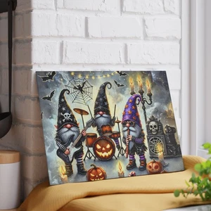 Spooky Gnome Rock Band Halloween Cutting Board | Unique Fall Kitchen Decor - Picture 1 of 7