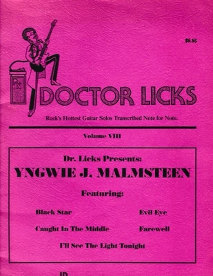 Doctor Licks Rock's Hottest Guitar Solos Transcribed: Vol. VIII Yngwie Malmsteen - Image 1 of 4