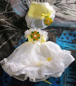 Mattel 1989 Lady Precioso vestido de sol de repuesto para Maiden Curly Crown - Imagen 1 de 10