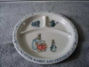 Peter Rabbit and Friends Children's Divided Plate Melamine by Eden - Picture 1 of 2