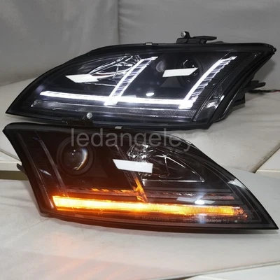Black housing LED Headlights for AUDI TT LED Front Lamps Lights 2006-2013 year - image 1 of 4