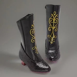 Disney Collection Frozen Anna Costume Boots - Girls Size 7/8 Glitter Cuteness - Picture 1 of 8