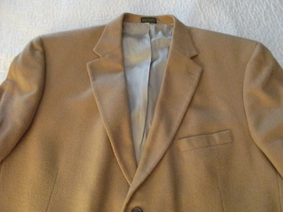 Blazer Abrigo Deportivo Chaqueta Stafford Lana Camello Camello Tostado Talla 48R Foto 1 de 4