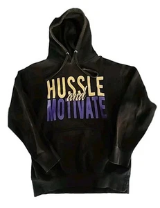 Felpa con cappuccio Nipsey Hussle and Motivate Los Angeles taglia Med nera in ottime condizioni indossata 2 volte - Foto 1 di 13