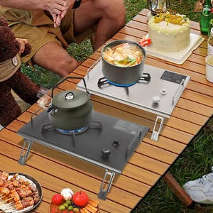 Portable Camping Gas Stove Electronic Ignition Outdoor Cooking Stove Gas Powered - Picture 1 of 48