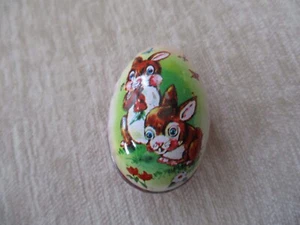Vintage Murray Allen Tin Lithograph Easter Egg Candy Container - Picture 1 of 11
