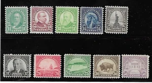 US Stamp #692-701 .... 1922-1926 Set....P11 x 10.5.....Mint MnH / MH....CV $130 - Picture 1 of 2